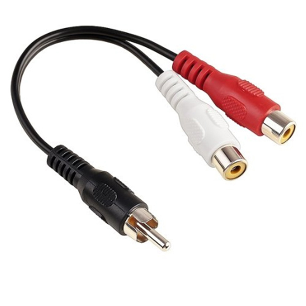Audio Splitter Y - كابل صوت ستيريو من نوع RCA