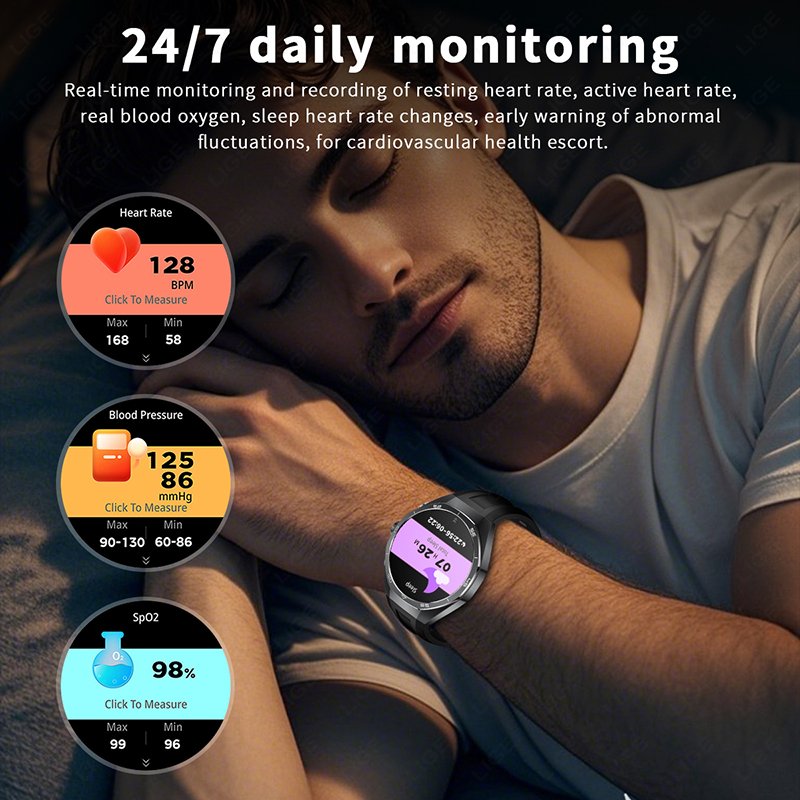 ساعة ذكية من LIGE مع سماعات رأ - مراجعة Earbuds Charging Case وسعره