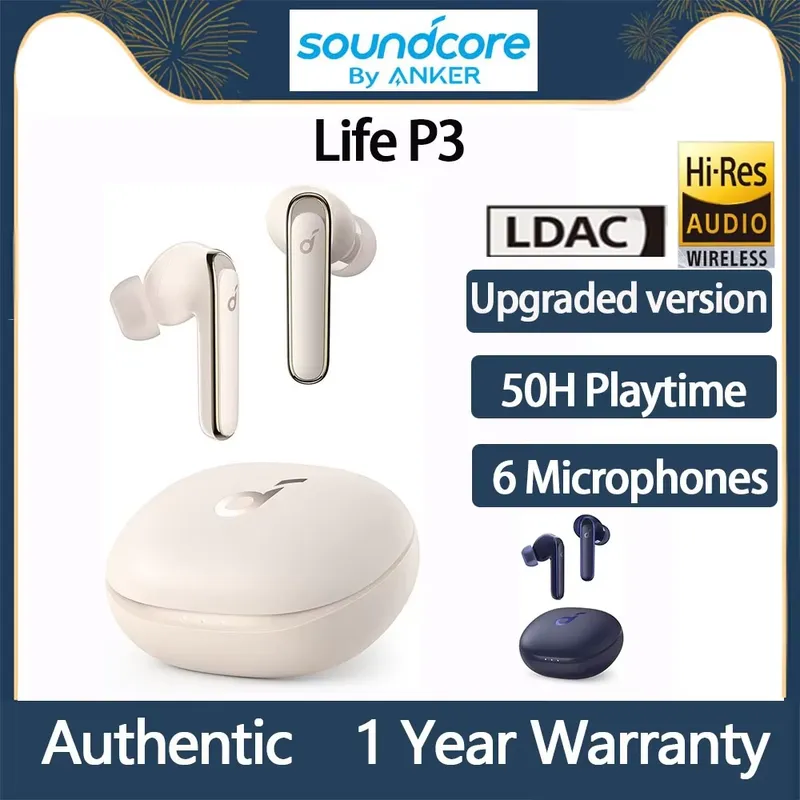 سماعات أذن Anker Life P3، بلوت - مراجعة Wireless Earbuds Tws وسعره