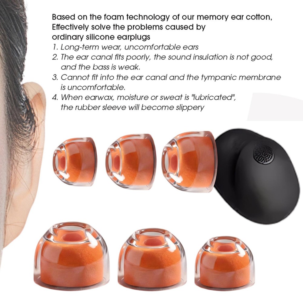 أغطية سماعات أذن من السيليكون  - مراجعة Earphone Foam Tip وسعره