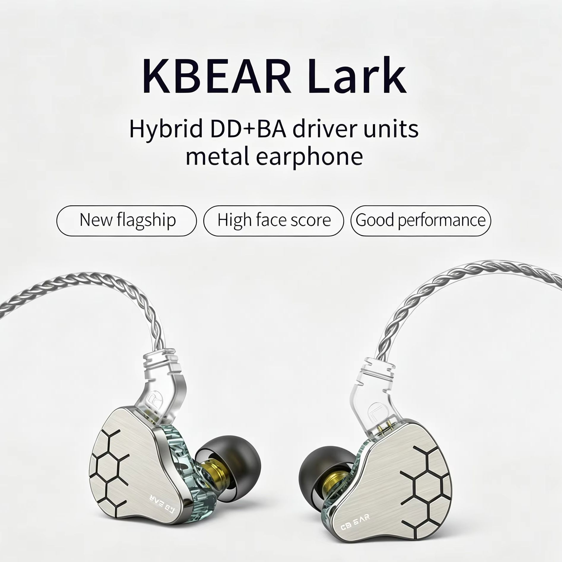 سماعات أذن KBEAR Lark 1DD+1BA  - مراجعة Audiophile Headphone Wired وسعره