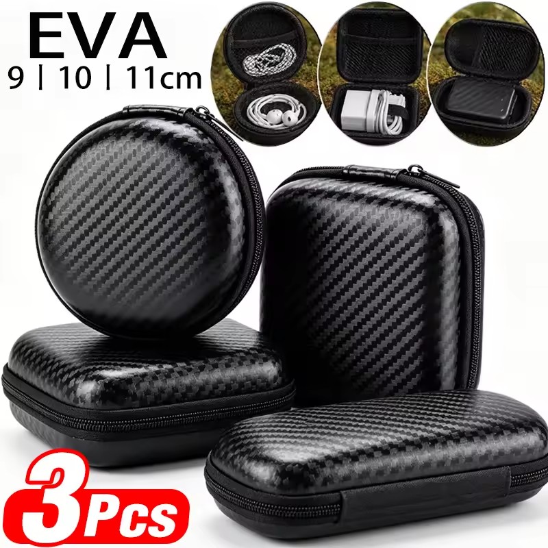 حقيبة تنظيم الكابلات والشواحن  - مراجعة Headphone Case Hard وسعره